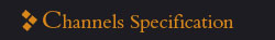 channels specification
