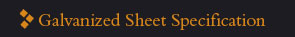 Galvanized Sheet